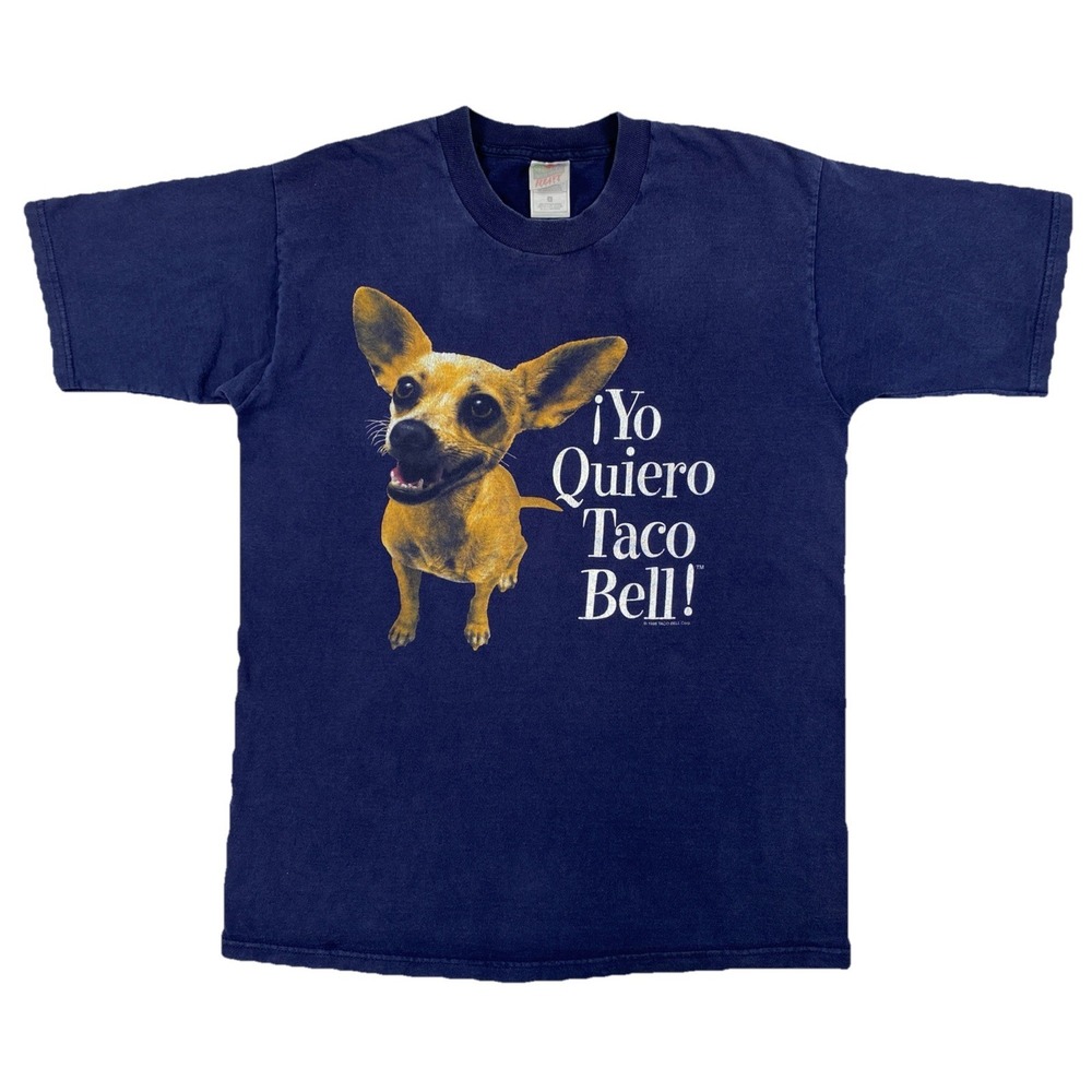 Rare Vintage Yo Quiero Taco Bell Navy T-Shirt XL- 90s Chihuahua Dog